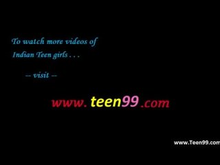 Teen99.com - indisk landsby unge dame bussing suitor i utendørs
