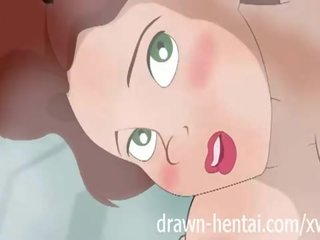 Besi sangat besar animasi pornografi - pancuran air dengan annie